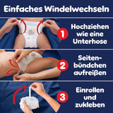 Pleny Pampers Night Pants velikost 6, 138 kusů, 13kg-19kg, poskytují extra ochranu po celou noc.