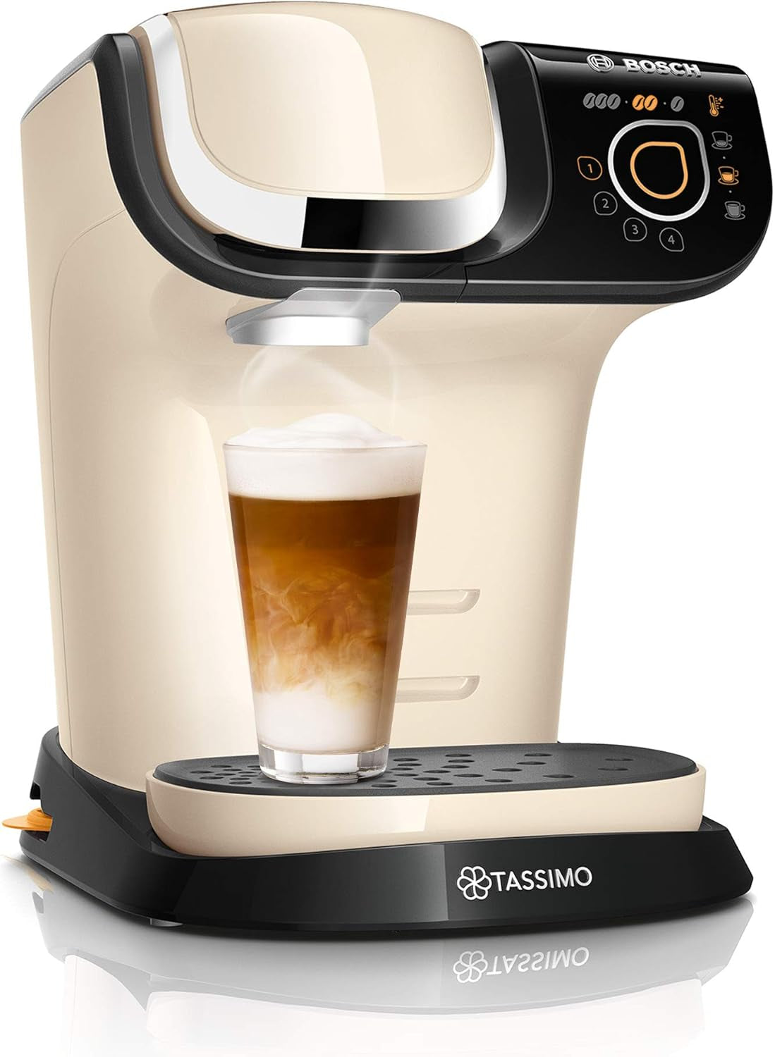 Espresso kávovar Tassimo My Way se 2 kapslemi TAS6502 s vodním filtrem, 70+ nápojů, přizpůsobení nápojů, rozmanitost kávy, snadné vaření, 1500 W, černá