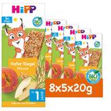 HiPP Lynx ovesné tyčinky s broskví, od 1 roku, 8x (5x20g)