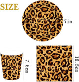 Leopardí vzor Party Geschirr Kindergeburtstag Deko Geburtstag Party Geschirr Dschungel Pappteller Becher Servietten Babyparty Tischdeko Set