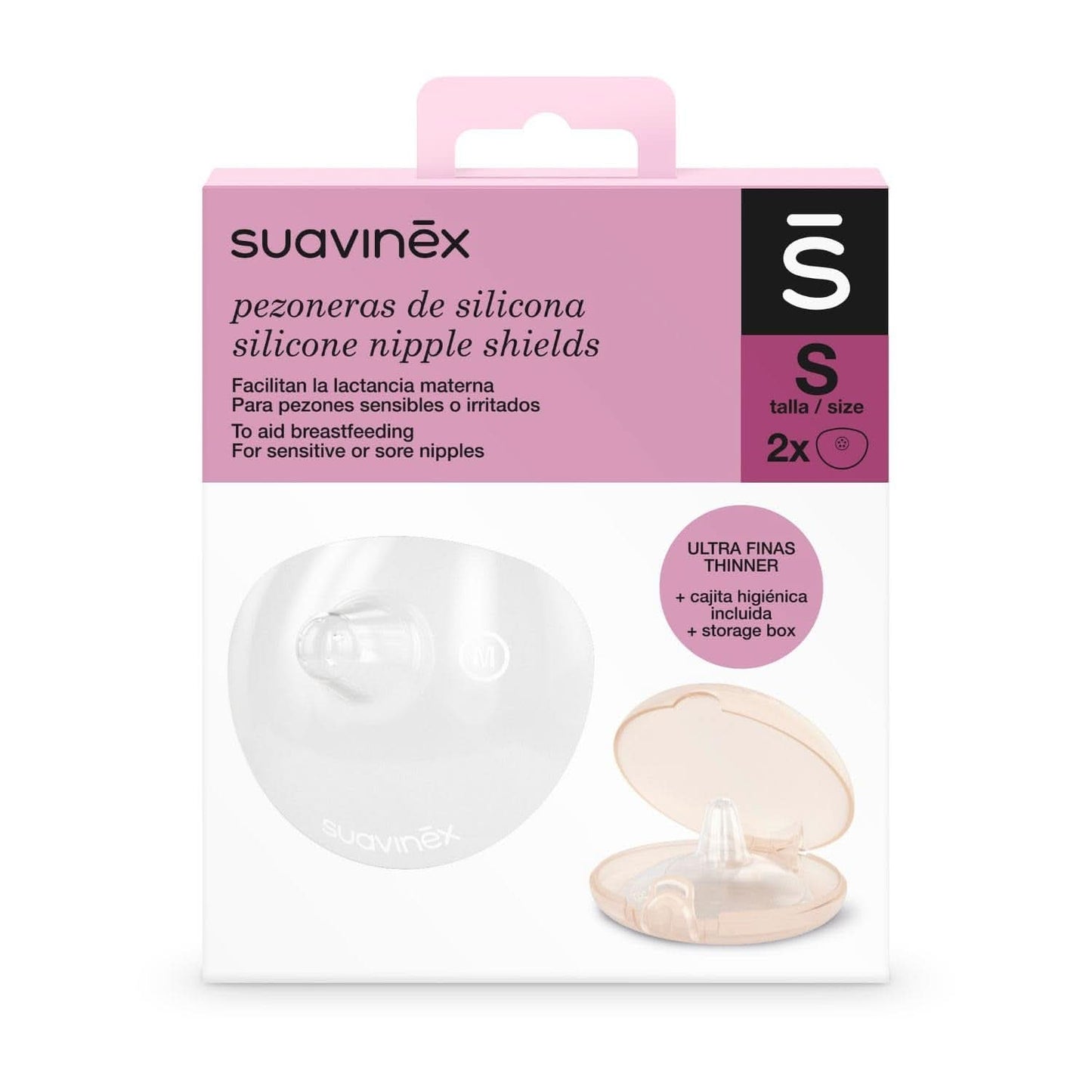 Suavinex Brustpolster Aus Silikon, Größe S, 2 Stück Příslušenství Jídlo a kojení Bebe Naty Shop