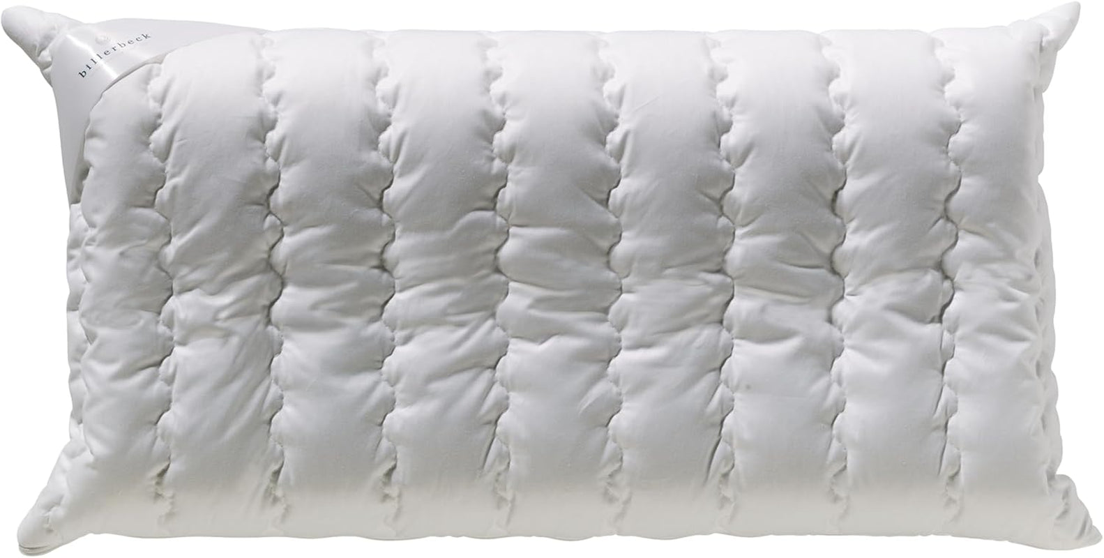 Billerbeck Pillow S20 Latex - Polštář na krk 40 X 80 Cm - Polštář na podporu krku s měkkým latexovým jádrem, bílé standardní polštáře Naty Shop Latex