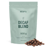 Incapto Ganze Entkofeinierte Kaffeebohnen | Ohne Chemikalien | Mischung aus 100% Arabica-Kaffee aus Brasilien | Ungemahlen Espresso Bohnen | Švýcarská voda bez kofeinu, balení 500g