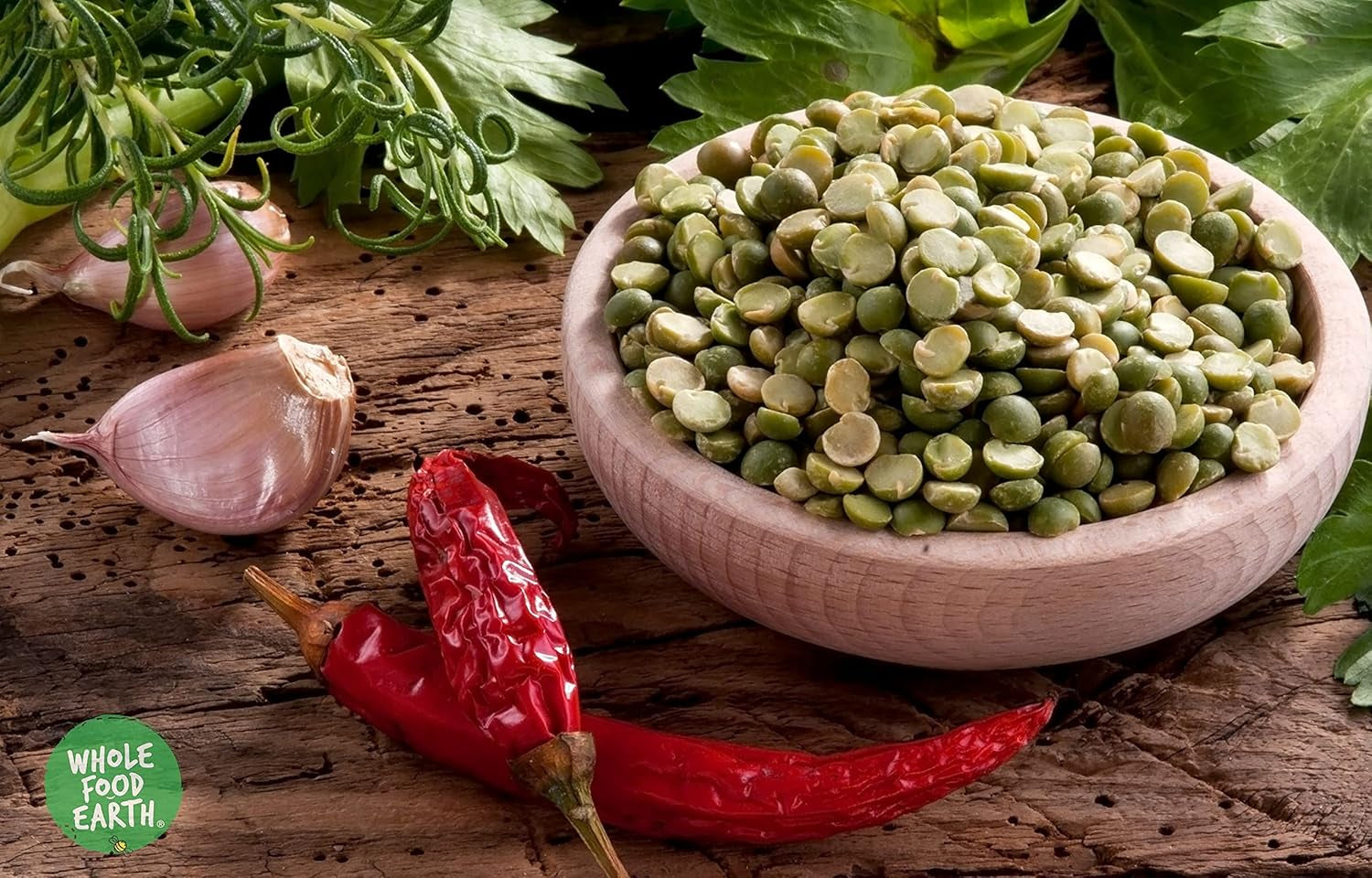 Wholefood Earth Organic Split Green Peas – 1 kg