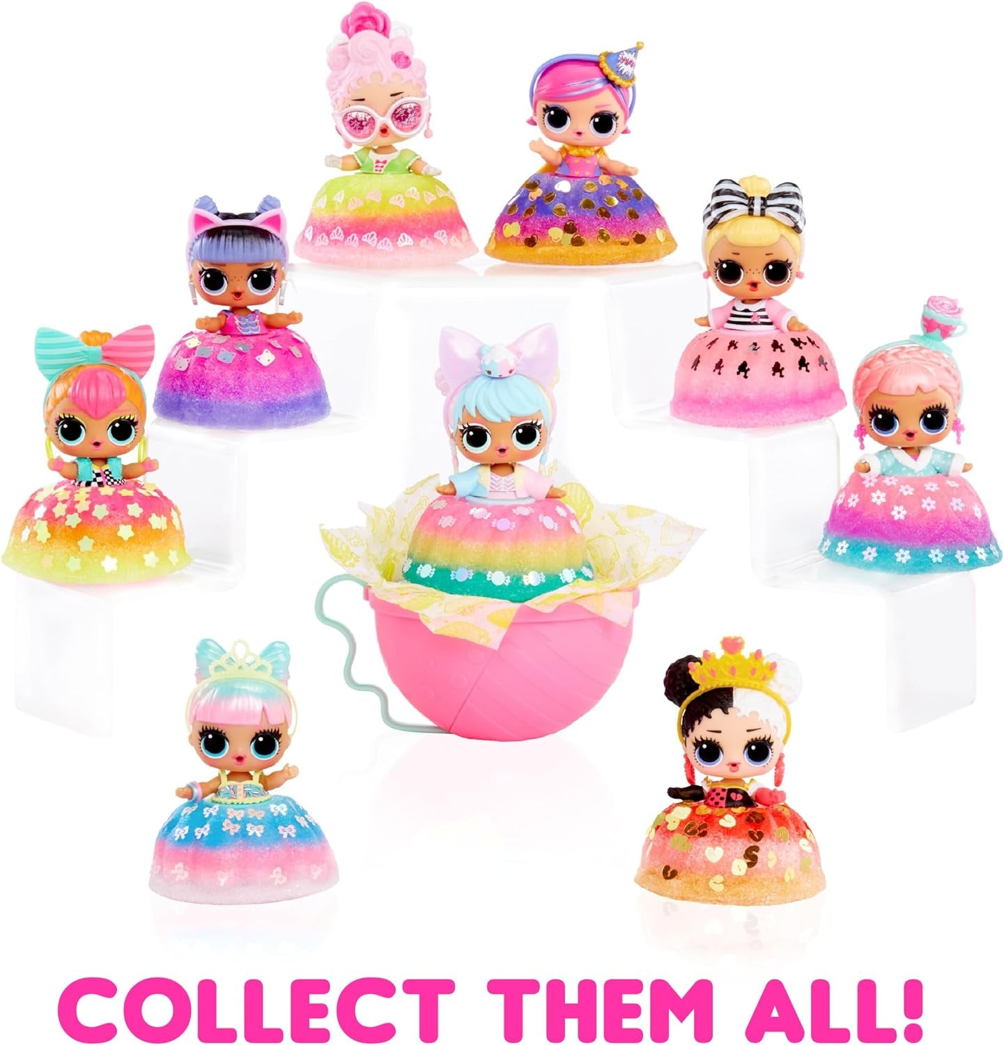 L.O.L. Překvapení! Mix & Make Birthday Cake Tocks - Se sběratelskou panenkou, DIY dortovými šaty, "pečením" a zdobením dortu, přísadami a třpytivým posypem - Panenka s dortovými šaty - Ideální pro dívky ve věku 3+ Naty Shop Dolls