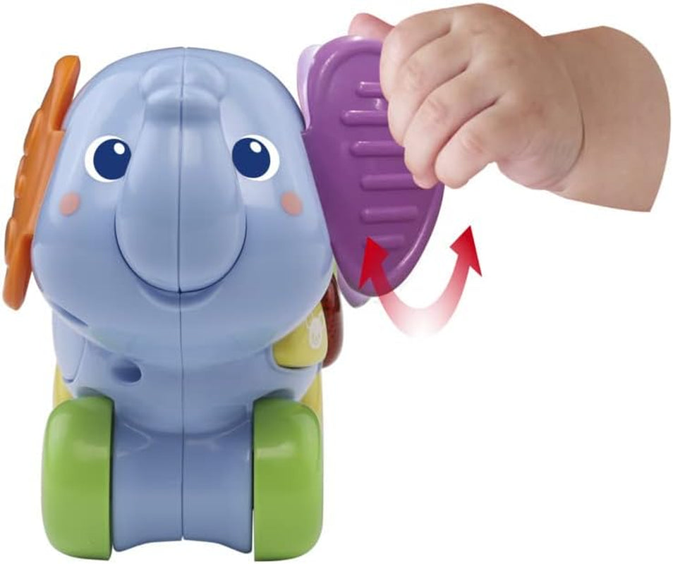 Vtech Baby Little Pushing Elephant - Interaktivní hračka na hraní - S písničkami, melodiemi, větami a zvuky - Pro děti ve věku 6-36 měsíců Baby Toys Naty Shop