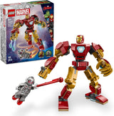 LEGO Marvel Iron Man Mech vs. Ultron - Superhrdinská hračka se 2 minifigurkami - Akční figurka s pohyblivými pažemi, nohama a prsty - Dárek pro chlapce a dívky Věk 6+ 76307 Stavebnice Besuche den LEGO-Store Výchozí název