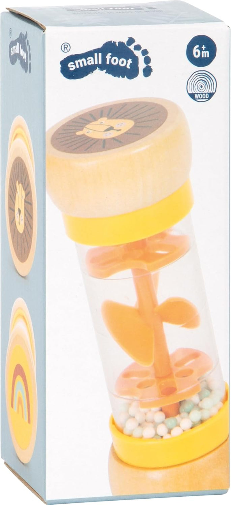 Small Foot chrastítko "Safari", fascinující dřevěná smyslová hračka, pro děti od 6 měsíců, 12458 Baby Toys Naty Shop
