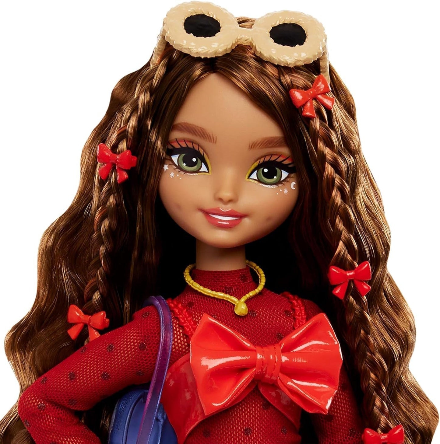 Panenka Barbie Dream Besties a doplňky, pohyblivá panenka Teresa Fashion s hnědými vlasy a sponkami, 10dílný motiv videohry, HYC23 Naty Shop Dolls