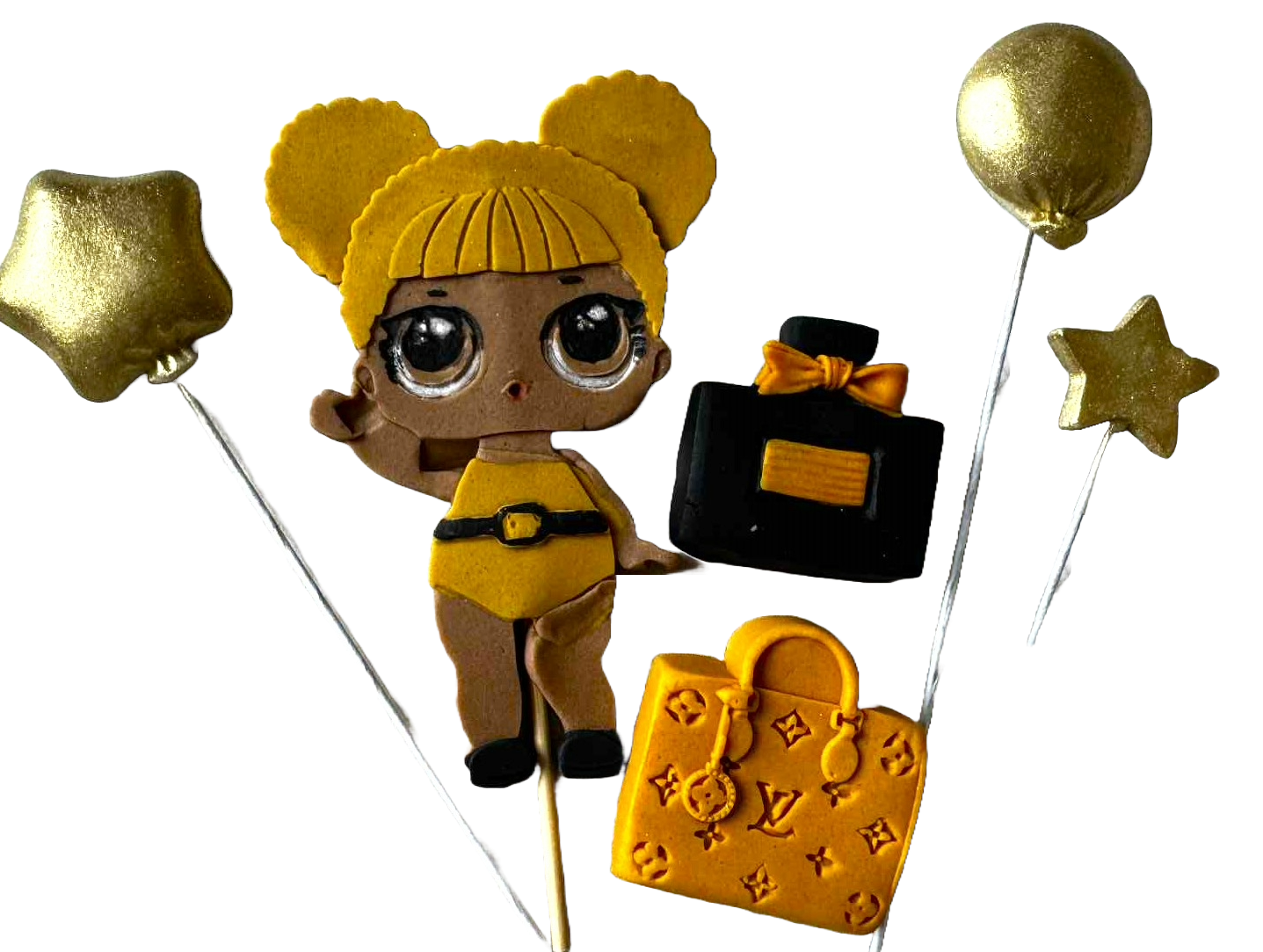 Sada jedlých dekorací, LOL Doll Decorations z Sugar Paste Nati Shop