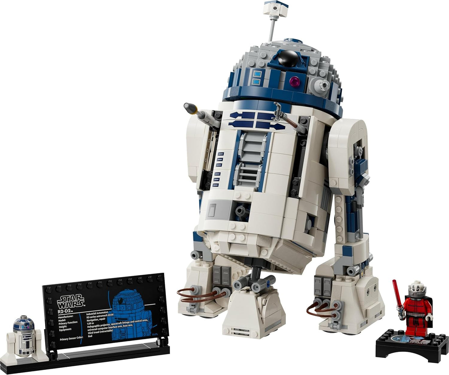 Sada modelů LEGO Star Wars R2-D2 pro děti, chlapce a dívky, sestavitelná figurka droida s minifigurkou Dartha Maleka k 25. výročí a dekoračním talířem, kolekce Nápad na dárek 75379 Stavebnice Besuche den LEGO-Store