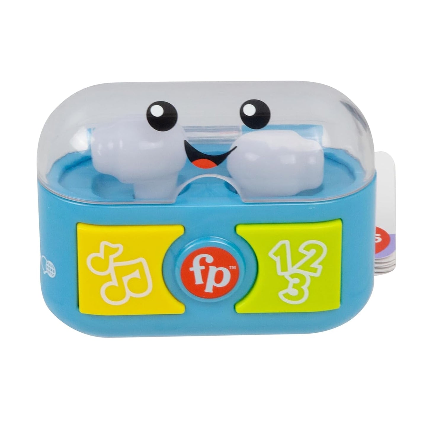 FISHER-PRICE Zábavné učení a hraní se špunty do uší Play – Interaktivní špunty do uší se zábavnými světly, výukové písničky a jemné motorické aktivity, 20+ písniček a vět, 6 měsíců a více, HWY45 Baby Toys Naty Shop