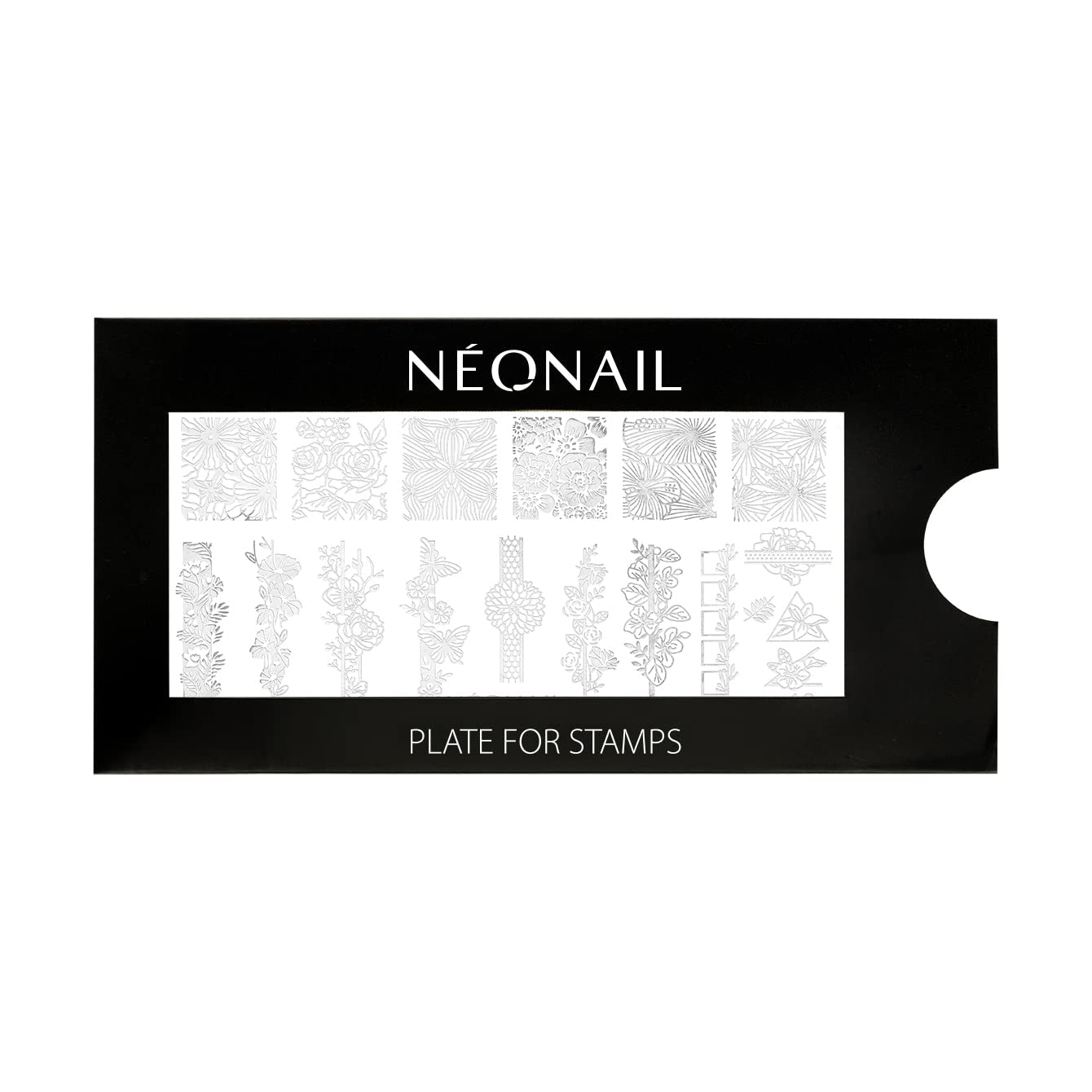 NÉONAIL Nagel Stempel Mit Schaber - Nägel Selber Machen - Razítko na nehty - Nageldesign Für Nagel Schablone - Francouzské nehty Stempel - Silikon Nagelstempel