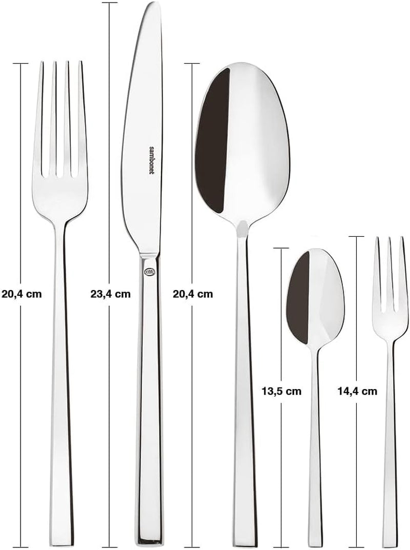 Sambonet 52562-N2 Rock nerezová ocel - Monobloková sada příborů z nerezové oceli 18/10 Kitchen Naty Shop