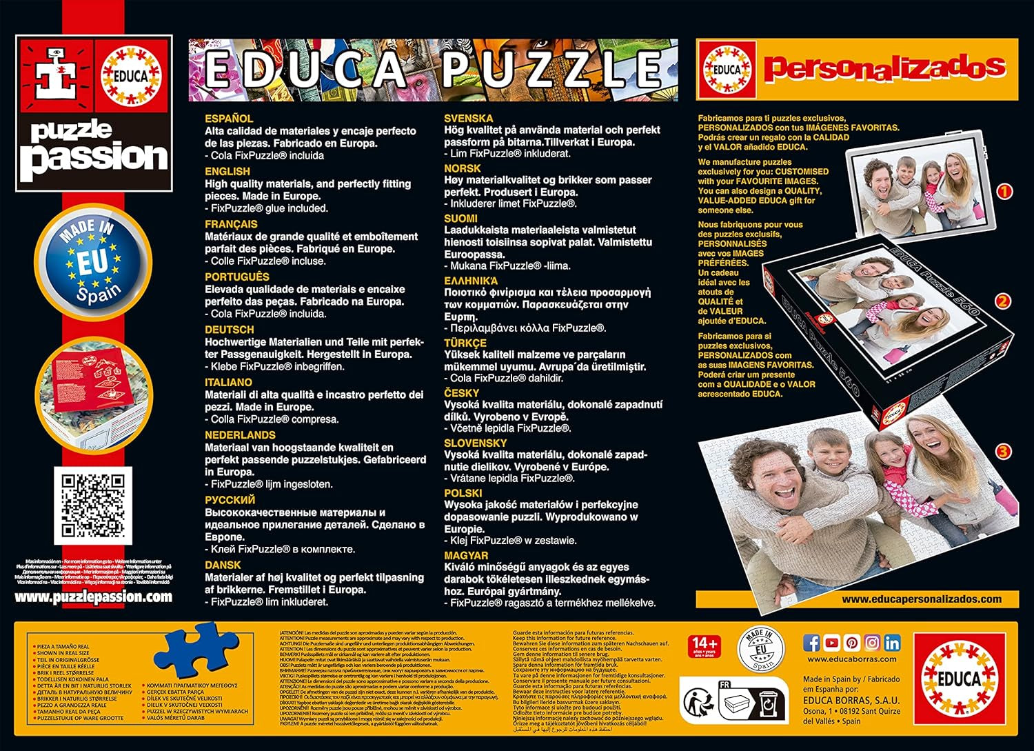 Educa - Puzzle 1000 dílků pro dospělé | Divy světa, 1000 dílků puzzle pro dospělé i děti, turistické atrakce, mapa světa. Skládačka pro dospělé od 14 let (19022) Puzzle Naty Shop