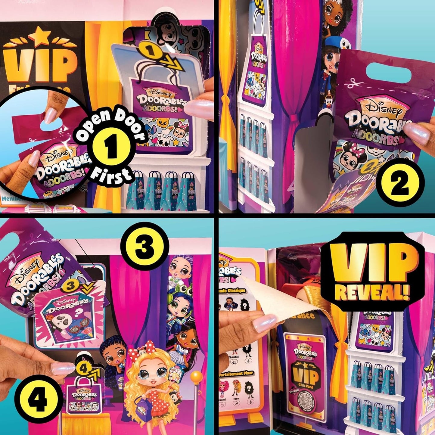 Sběratelské panenky Disney Doorables Adoorbs Series 1 s příslušenstvím, 14 cm, Módní panenka, Hračka od 5 let, Jen si hrajte