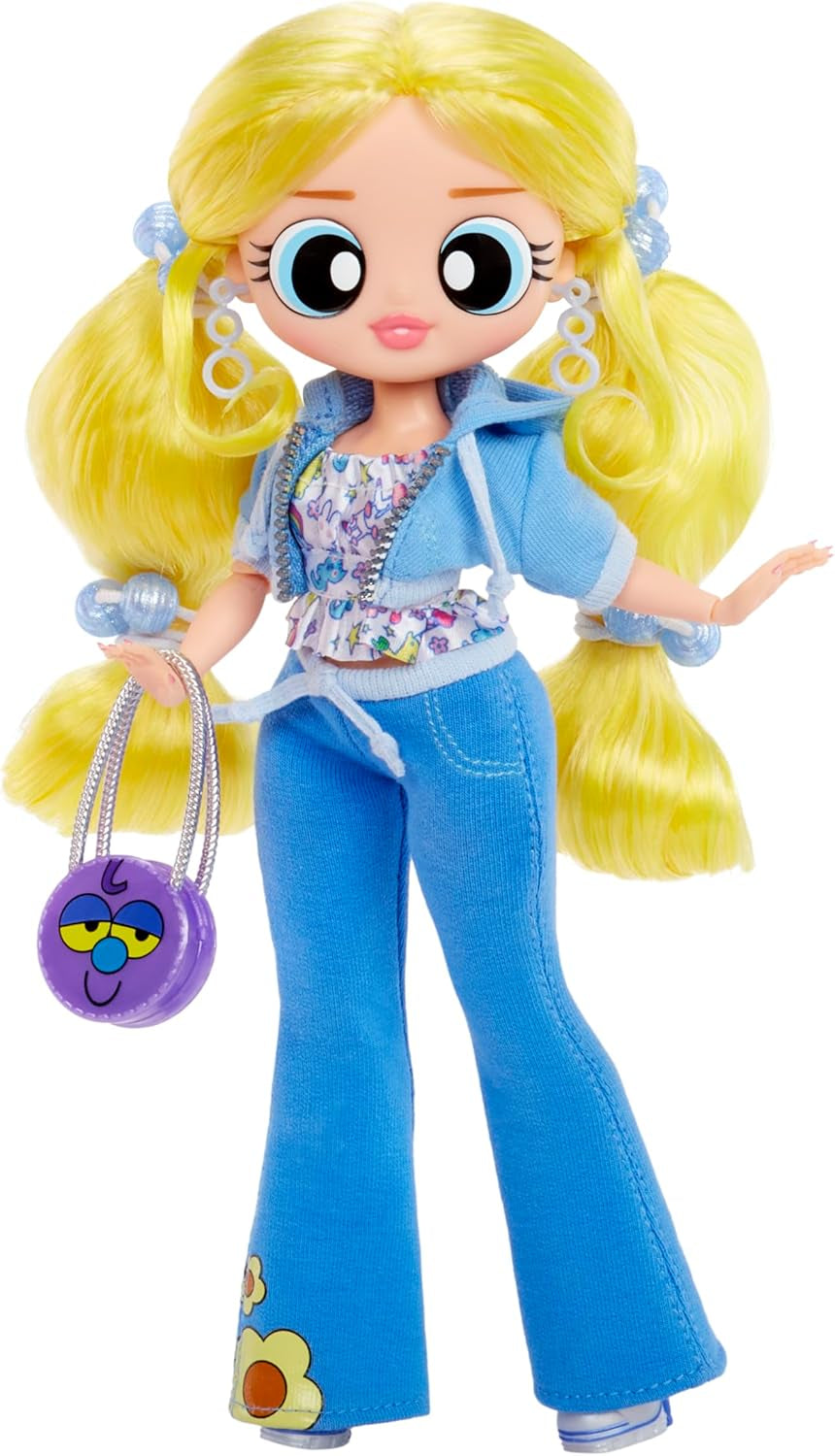 L.O.L. Překvapení! OMG The Powerpuff Girls Puppe - Bubbles - Enthält 1 Modepuppe, Inclusive Outfit and Accessories, 3 zum Sammeln