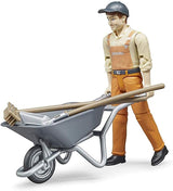 Bruder 62130 - Bworld sada figurek obecní dělník - figurka na hraní v měřítku 1:16, stavební vozidlo, stavební dělník, farma, muž Akční figurky Naty Shop