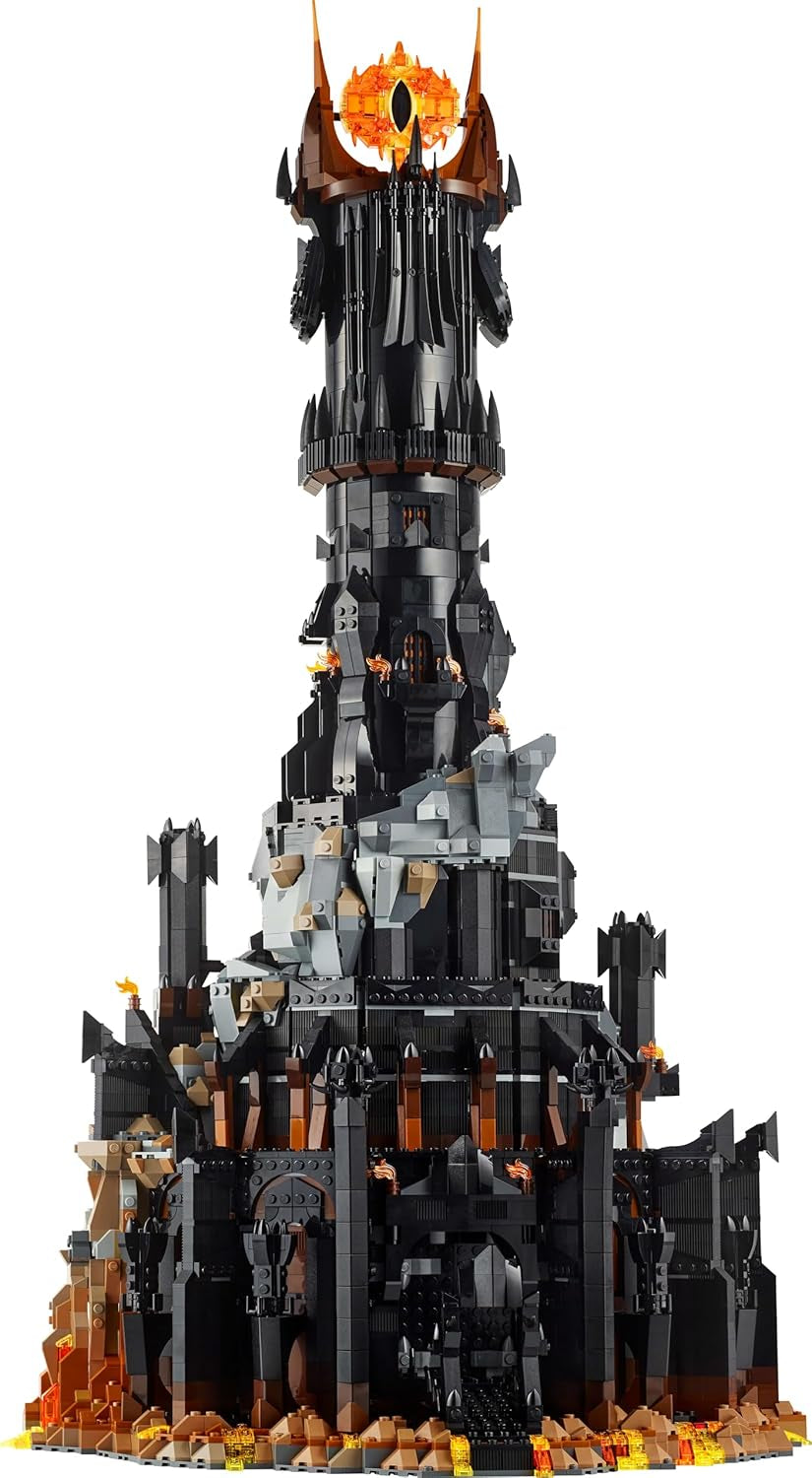 LEGO Icons Pán prstenů: Stavebnice pro dospělé Barad-Door se Sauronem, Gothmogem, Orkem, Frodem, Samem a Glumem Minifigurky Filmové upomínkové předměty Fanoušek Sběratelské 10333 stavebnic Beuche den LEGO-Store