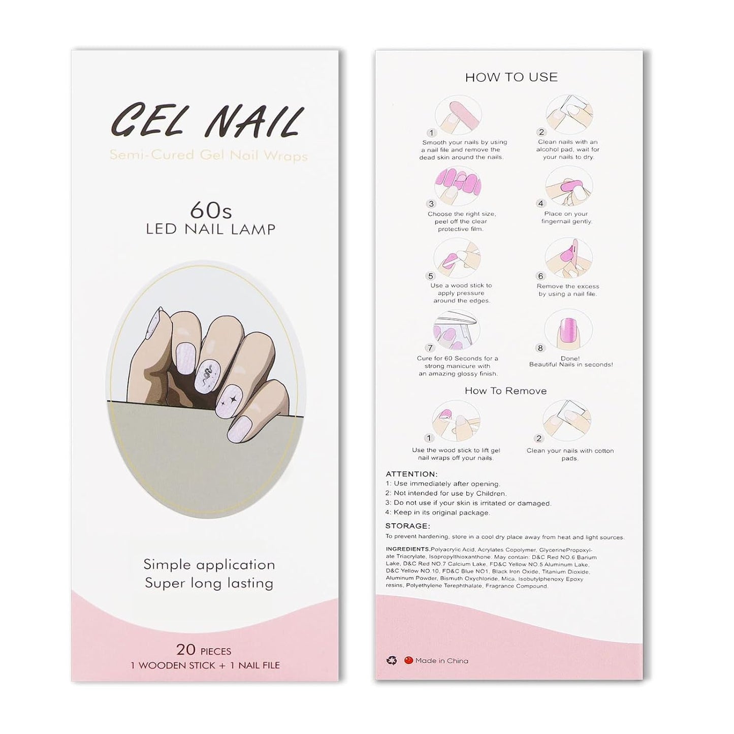 JMEOWIO Nagelfolie UV Härtend Schlange Stern UV gelové proužky na nehty Nálepka na nehty Nagelaufkleber Nail Art Dekoration Nageldesign Zubehör