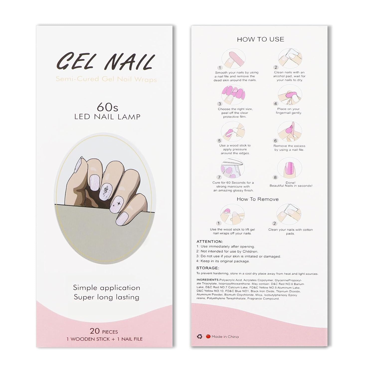 JMEOWIO Nagelfolie UV Härtend Schlange Stern UV gelové proužky na nehty Nálepka na nehty Nagelaufkleber Nail Art Dekoration Nageldesign Zubehör