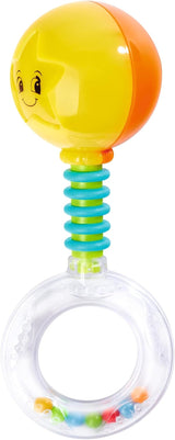 Simba 104010060 - Chrastítko ABC svítí, při zatřesení svítí, 14cm, hračka pro miminka, chrastítko pro miminka, první výbava, od 3 měsíců, žlutá Jucarii Bebe Naty Shop