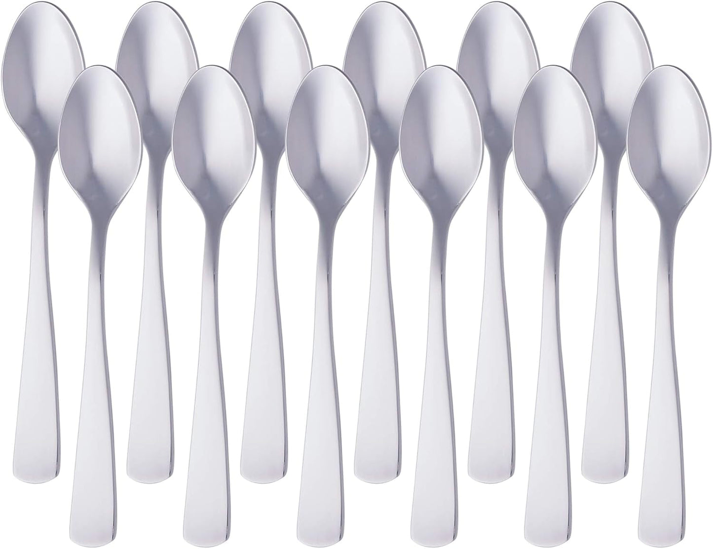 Kávová lžička z nerezové oceli s kulatým okrajem Design 12 Pack Silver Naty Shop Kitchen Single Model Rovný