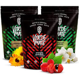 Bylinný čajový set Yerba maté | Yerba maté s bylinkami | Green Mate Green Energy Guarana, Guayusa Jazmin, Sarsaparilla | Brazilské zelené Yerba Mate | 3X500G