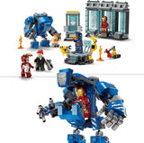 LEGO Marvel Iron Man's Laboratory: Hall of Armor – Hračka superhrdiny s figurkou Mecha, 5 minifigurek včetně Aldricha Killiana – Dárek Avengers pro chlapce a dívky Věk 8+ 76315 Stavebnice Beuche den LEGO-Store