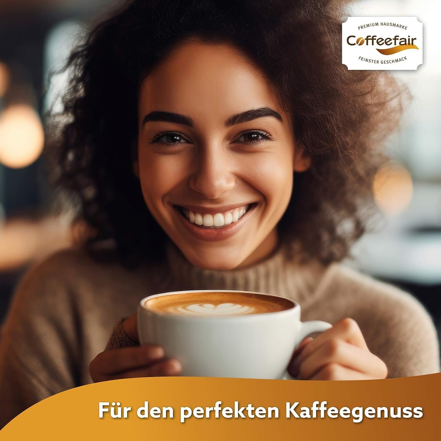 Coffeefair Cafe Creme Kaffeebohnen in Barista Qualität - 1 kg pro Kaffeevollautomaten, Mischbohne pro Kaffee nebo Espresso verwendbar, schonende Trommelröstung