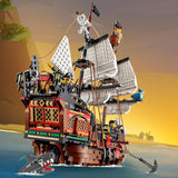LEGO Creator Sada pirátské lodi 3 v 1, Hračka se 3 možnostmi sestavení, Postavte si pirátskou hospodu nebo Ostrov pirátů lebek, obsahuje 3 dobrodružné minifigurky na hraní rolí 31109 Stavebnice Besuche den LEGO-Store