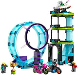LEGO 60361 City Stuntz Ultimátní kaskadérská výzva, kaskadérské kousky 3v1 pro 1 nebo 2 hráče, se 2 dětskými kolovými motocykly, sada 2023 Stavebnice Besuche den LEGO-Store