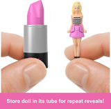 Barbie Mini Barbieland Sada 5 panenek Fashionistas, přibl. Minipanenky s výškou 3,8 cm v rukávech na rtěnku Kolekce překvapení (styly se mohou lišit), panenky JBD26 Naty Shop