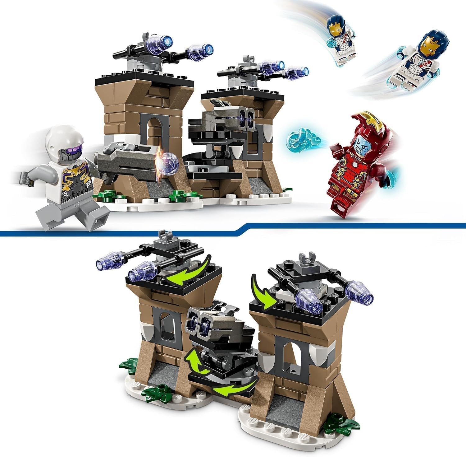 LEGO Marvel Iron Man & Iron Legion vs. Voják Hydra, Stavebnice Avengers, Kreativní herní sada pro děti a fanoušky superhrdinů, Dárek pro chlapce a dívky 6 let 76288 Stavebnice Besuche den LEGO-Store