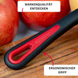 Westmark 29092270 Sparschäler Gallant, Pp/Tpe/Edelstahl, Schwarz / Rot, 16,5 X 3,7 X 2 Cm Škrabka Naty Shop