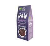 DIETNÍ JÍDLO RAW Bio sušenky z černého rybízu Zdravá svačina Vynikající kancelářské sušenky Bez konzervantů 100 g (1 balení)