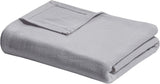 Madison Park Freshspun Wicker Twin Šedá Bavlněná deka Postele a přikrývky Madison Park Grey Full/Queen