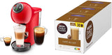 Krups KP3405 NESCAFÉ Dolce Gusto Genio S Plus kávovar na kapsle, espresso Boost, výběr teploty, teplé a studené nápoje, tlak čerpadla 15 barů, nádrž na vodu 0,8 l, 1500 W, barva červená s Café au Lait