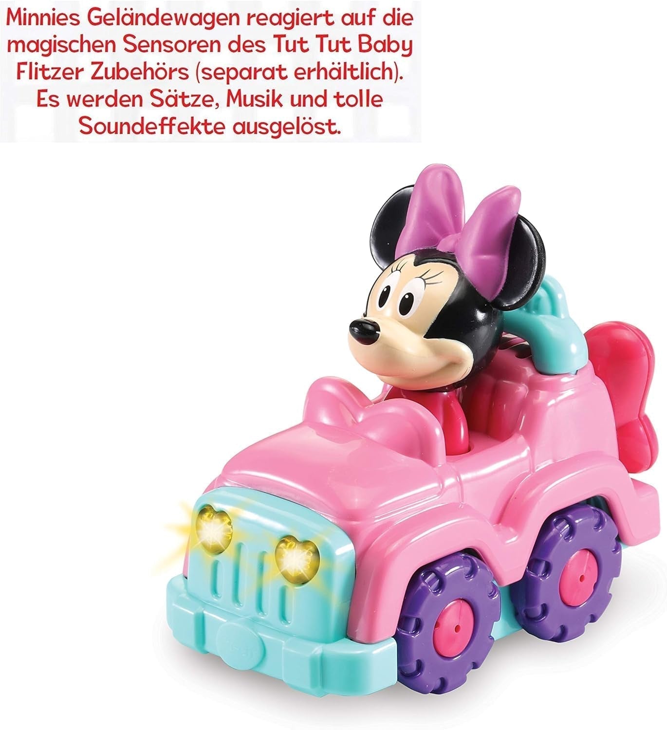 Vtech TUT TUT Baby Flitzer - Minnieino terénní vozidlo Jucarii Bebe Naty Shop