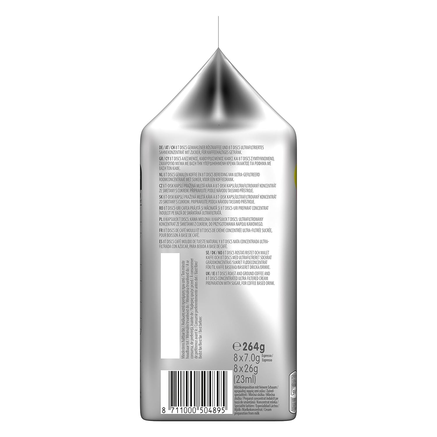 Tassimo Kapseln Jacobs Type Latte Macchiato Classico, 5 x 8 polštářků, 40 kávových kapslí