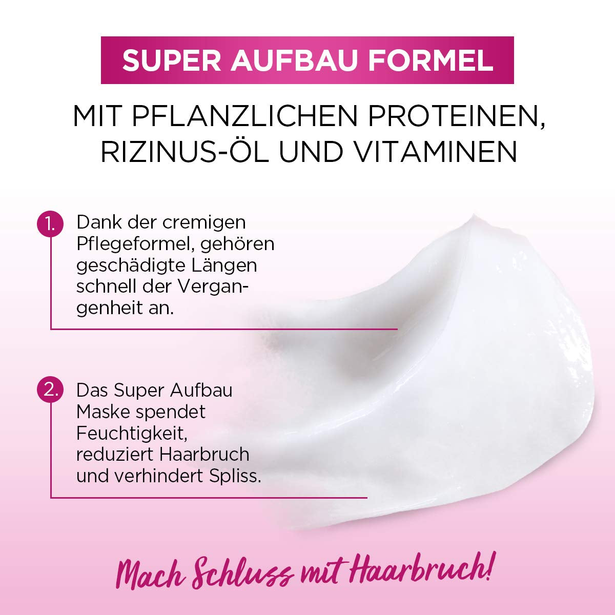 L'Oréal Paris Elvital maska na vlasy proti roztřepeným konečkům pro dlouhé, poškozené vlasy, Intenzivní oplachovací kúra, S rostlinnými vitamíny a ricinovým olejem, Maska Dream Length Super Build-up Mask, 1 x 300 ml Naty Shop Hair Mask
