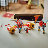 LEGO NINJAGO Kai's Storm Rider Mech - Létající motorka se 3 minifigurkami - Mechanik s pohyblivou hlavou, rukama a nohama - Stavebnice - Dárek pro chlapce a dívky ve věku 7+ 71830 Stavebnice Besuche den LEGO-Store