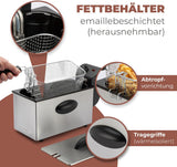 Fritéza oleje Bomann®, objem 3 l, technologie Cool Zone a vypouštění, 2000 W domácí spotřebiče Naty Shop