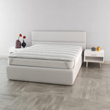 Italské povlečení Elegantní prošívaný topper, bílý, dvojité přikrývky a přikrývky Naty Shop 160X195