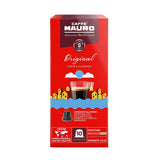 Caffè Mauro Torrefazione Kaffeekapseln Espresso Original, Intensität 10/10-50 Kapsel aus Aluminium - Kompatibilní s Nespresso* Haushalts-Espressomaschinen - Hergestellt v Itálii