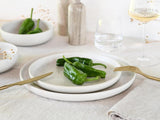 CreaTable, 23714, řada Uno Athena, 12dílná sada nádobí pro 4 osoby, sada porcelánových talířů, vhodné do myčky a mikrovlnné trouby, vyrobeno v Portugalsku