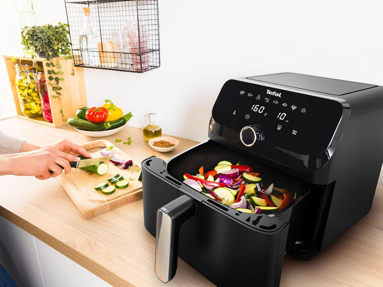 Horkovzdušná fritéza Tefal Easy Fry Mega, objem 7,5 litru, až 8 osob, EY8558E0 Appliances Naty Shop