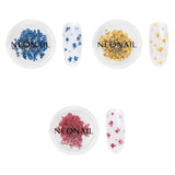 NÉONAIL Sada květin na nehty - Trockenblumen - Getrocknete Blumen - Nageldesign Zubehör - Nageldekorationen - Getrocknete Blüten - Dekorace na nehty - Gelnägel Zubehör - 3 barvy - Rosa, Lila, Orange