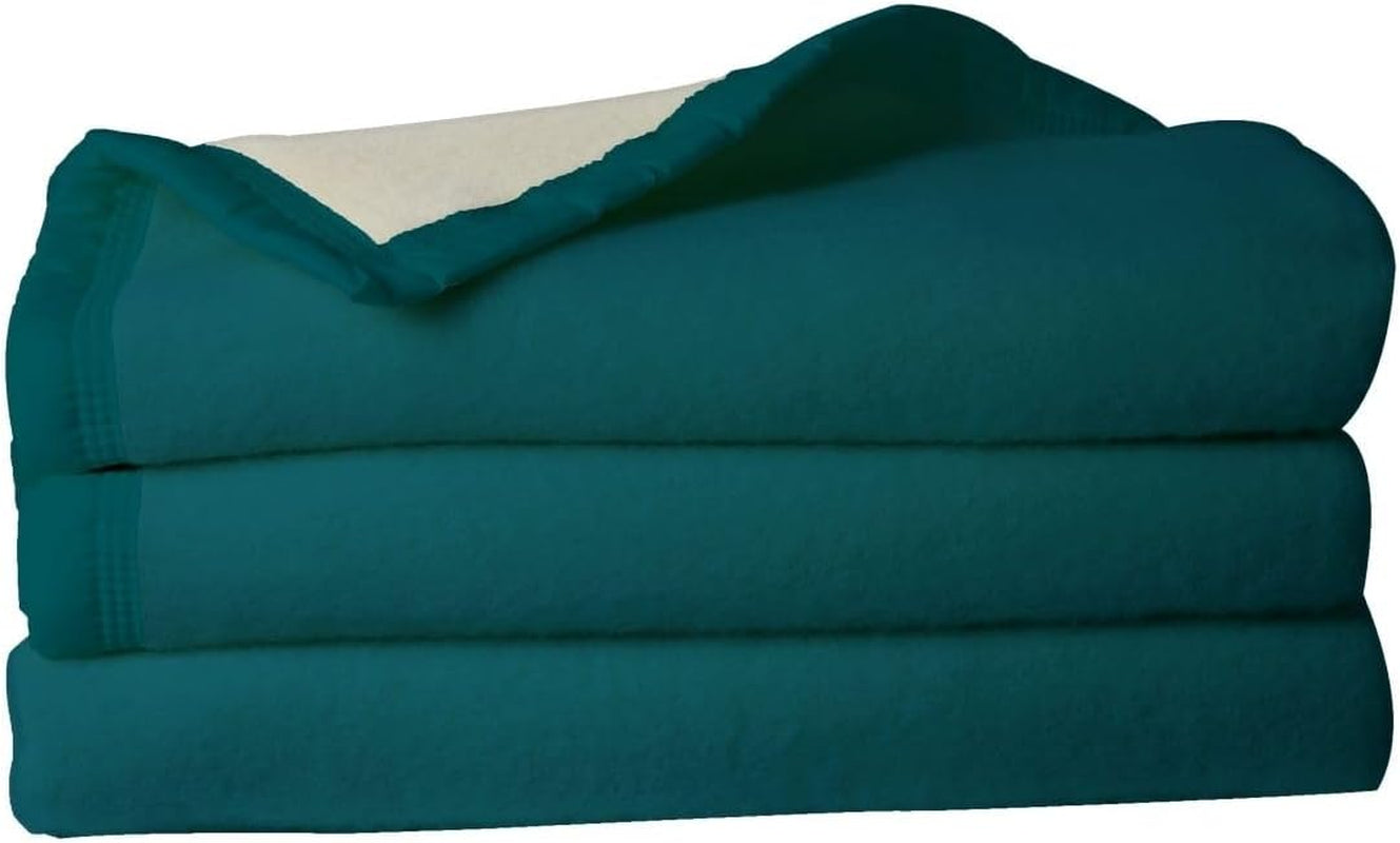 Vlněná deka Toison D'Or Volta Woolmark, 240 cm x 260 cm, velikost paví, královna (UK. Standard) Přikrývky a přikrývky Naty Shop Výchozí název