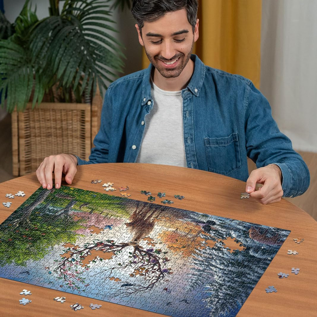Puzzle Ravensburger 12001088 - Kouzelný jelen a čtyři roční období - 1000dílné puzzle pro dospělé 14+ Puzzle Naty Shop